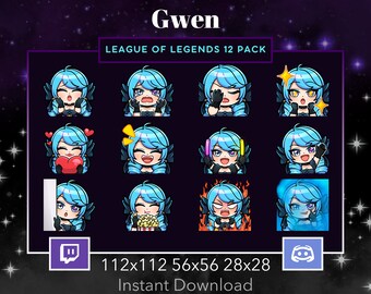 League of Legends Immortalized Legend Ahri Emote 12 Pack, Bundle