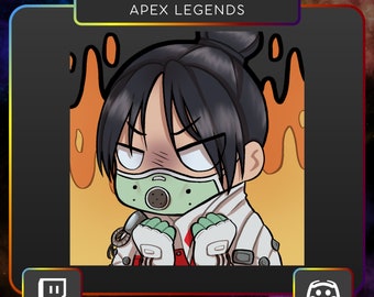 Apex Legends Emote Wraith Quarantine 722 Rage, Mad, Angry. Emote Twitch, Emote Discord, Stream, Gaming