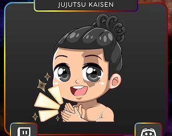 Jujutsu Kaisen Todo clap. Emote, Twitch, Discord, Stream, Printable, Manga, Anime, JJK, Ez, Yuji