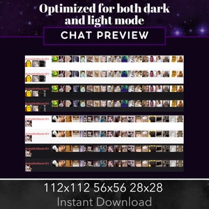 May include: A preview of different image sizes for a digital download of a set of images. The image sizes are 112x112, 56x56, and 28x28 pixels. The images are labeled "AstralArtifacts101".