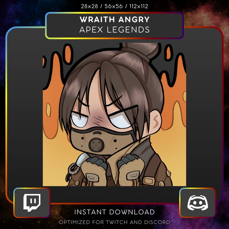 Apex Legends Emote Wraith Airship Assassin Rage, Mad, Angry. Twitch ...