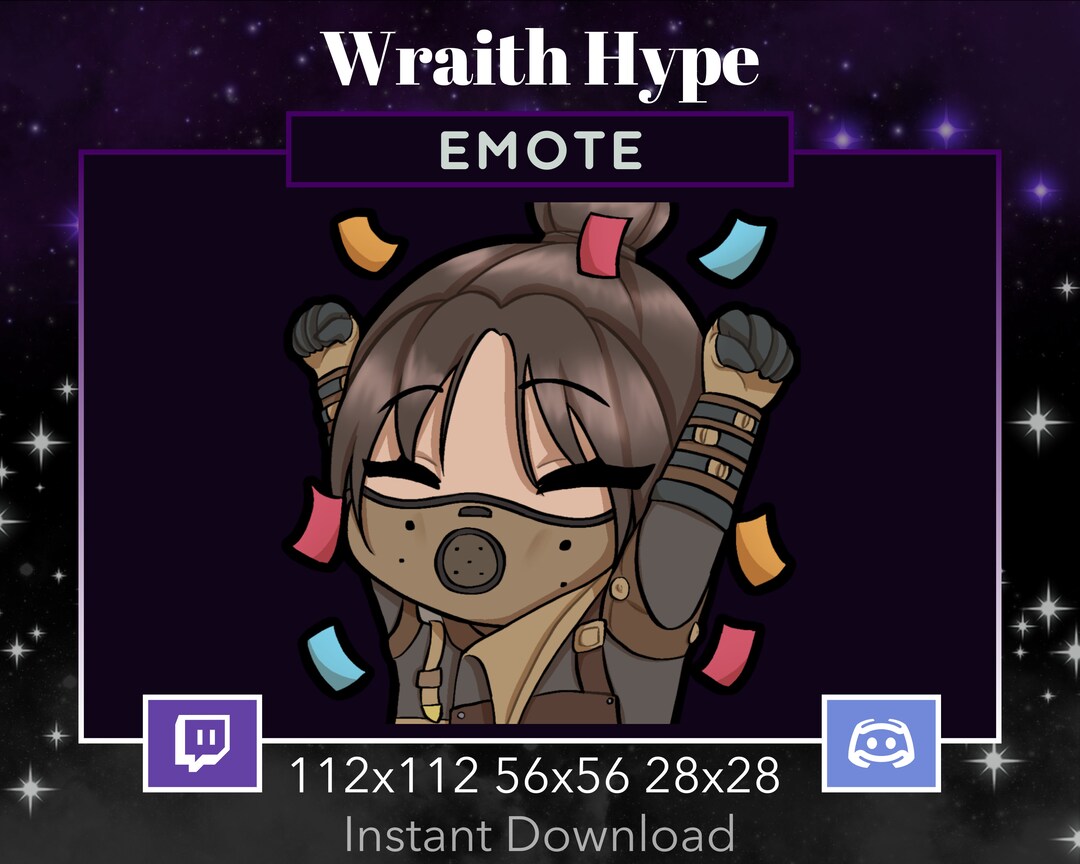Apex Legends Emote Wraith Airship Assassin Hype, Excited, Dance. Twitch ...