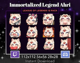 League of Legends Yasuo Emote 12 Pack, Bundle for Twitch, Discord