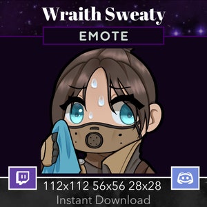 Apex Legends Emote Wraith Airship Assassin Sweaty, Tryhard. Twitch, Discord, Stream, Gaming