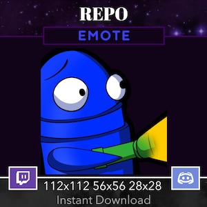 Repo Flashlight Emote, Twitch, Discord, Stream, Gamer, Custom, R.E.P.O, Meme, Funny