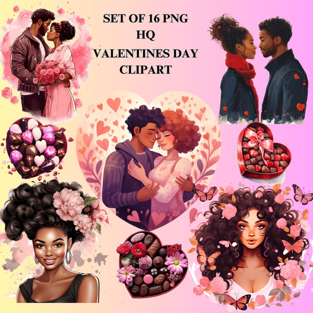 Candy Box Clipart, Valentine Couple Png, Love Planner Clipart ...