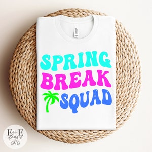 Spring Break Squad - Spring Break - Retro Style - SVG PNG Cutting Machine File - Digital Download