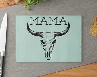 Glass Cutting Board - Mama