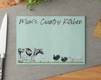 Glass Cutting Board - Mom's Country Kitchen