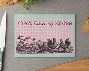 Glass Cutting Board - Mom's Country Kitchen