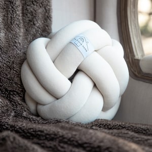 Large Knot Pillow, Throw Pillow Ball