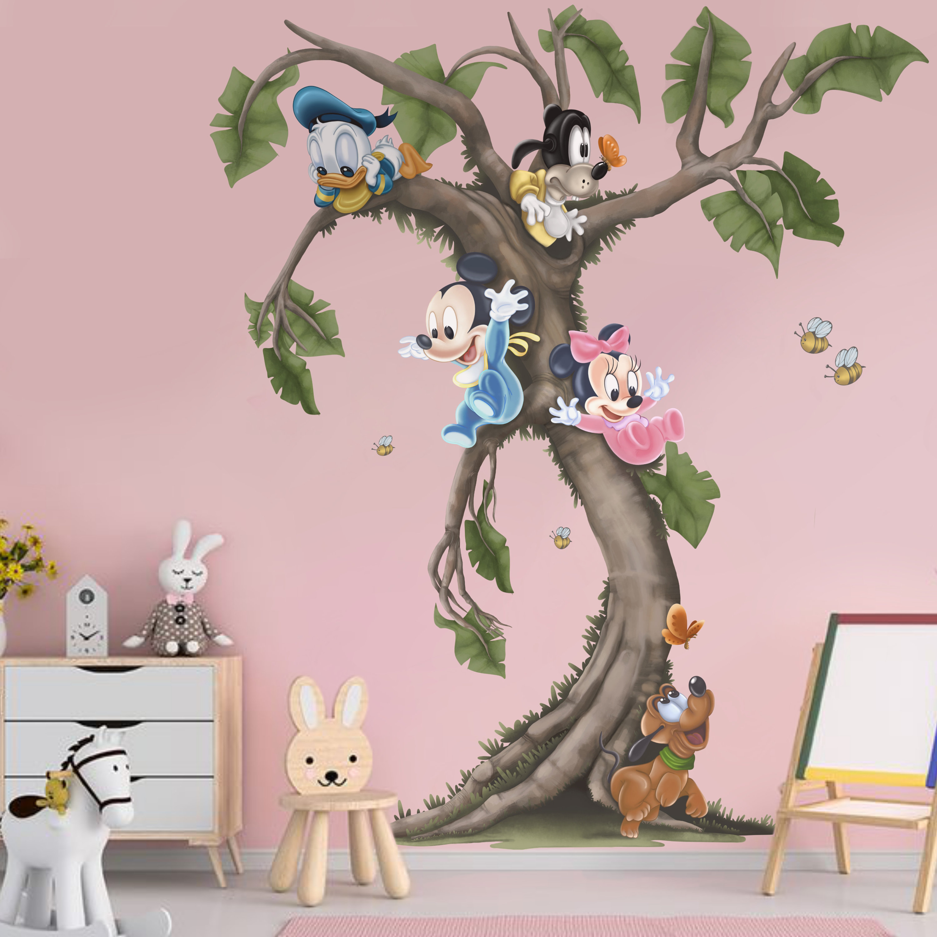 Removable Wall Decal Baby Mickey Wall Art Baby Minnie Wall Sticker