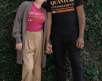Quantum entanglement long-distance celestial relationships Tee | Astrophysicist Gift | Cosmic Clothing | Astronomy Tee | Nebula T-Shirts |