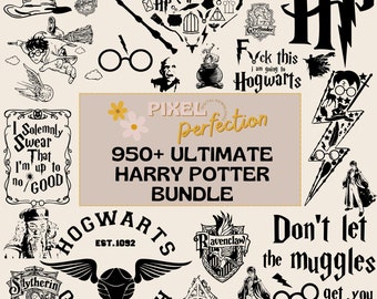 950 + Ultimate HP Bundle | Fantasy Book | Fantasy Reader | Kindle Lovers | PNG and SVG | Bonus Font