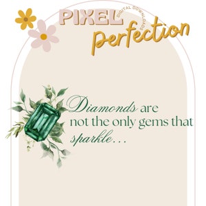 Los diamantes no son las únicas gemas que Sparkle / Bridgerton / PNG / Instant Download