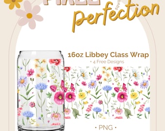 Fancy Florals | 16oz Glass Can Bundle | Glass Can Svg | Libbey Glass Can Svg | Beer Can Glass Svg| Svg Files for Cricut 20oz | PNG