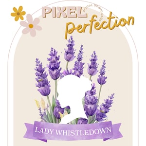 Lady Whistledown Flores Lavanda / Bridgerton / PNG / Descarga instantánea