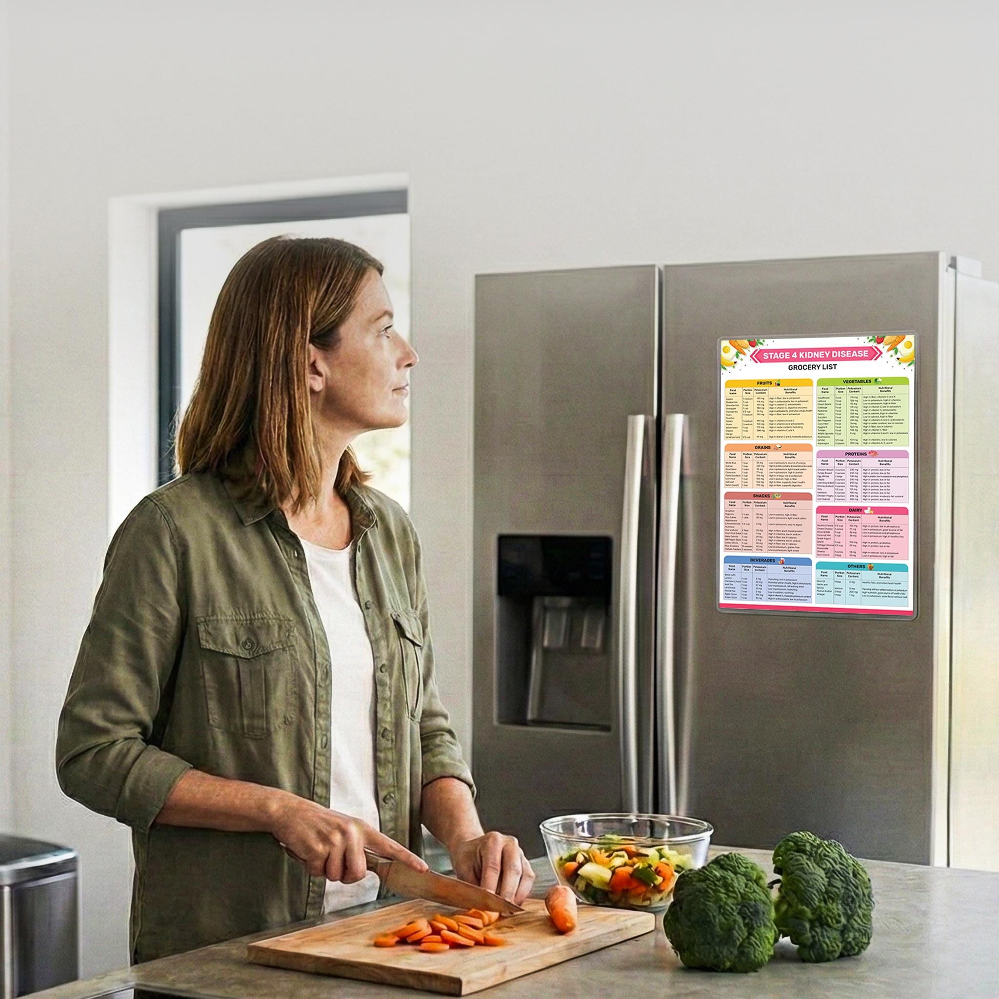 Stage 4 Kidney Disease Grocery List Poster | Laminated Renal Diet Chart ...