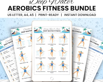Wasser-Trainingsübungen für Erwachsene | Aquatic Fitness | Deep Water Aerobic Routine PDF | Digitaler Download PDF