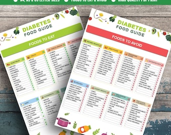 Diabetes Food Guide List: Diabetic Meal Plans & Grocery List for Blood Sugar Control