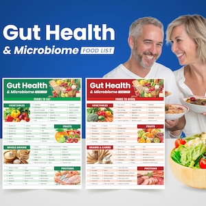 Gut Health & Microbiome Food List | Best Prebiotic and Probiotic Foods | Leaky Gut Diet and Gut Healing Foods | Healthy Gut Diet Plan PDF