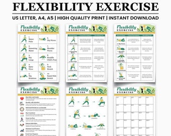 Flexibility Exercise Chart: Daily Stretch Routine for Women (PDF Guide)