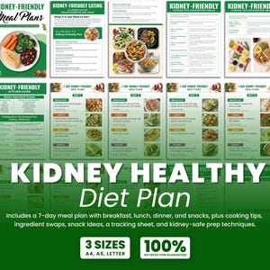 7-Day Kidney-Friendly Meal Plan: Renal Diet Recipes (PDF Downloadable Guide)