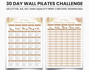 Kettlebell Challenge Printable | 30-Day Home Workout Program for Full Body Strength | PDF Instant Download