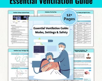 Corso intensivo sulla ventilazione in terapia intensiva: appunti di infermieristica di terapia intensiva (download digitale, A4/A5/US Letter)