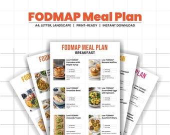 7-Day Low Fodmap Meal Plan for IBS Relief | Fodmap Diet Chart with Recipes | Gut Friendly Breakfast, Lunch, Snack & Dinner PDF