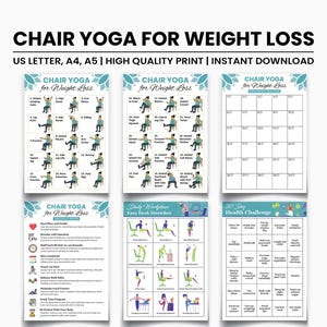 Chair Yoga for Seniors: 30-Day Exercise Program (Digital Download)