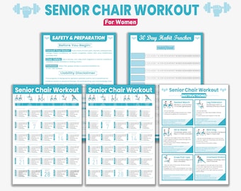 Seniorenstuhl-Training: 30-Tage-Fitnessplan für Senioren (digitaler Download)