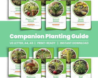 Companion Planting Guide: Vegetable Garden Planner (Digital Download)