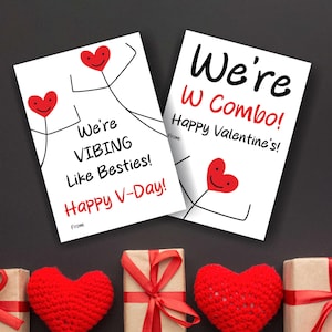 Funny Slang Kids Valentine&#39;s Day Cards | Printable Classroom Valentine for Teens & Tweens | Boys&#39; Funny School Valentine Cards