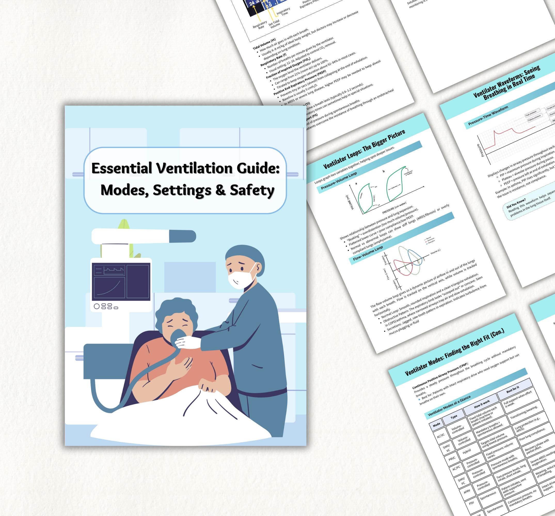 ICU Ventilator Crash Course: Critical Care Nursing Notes (digital ...