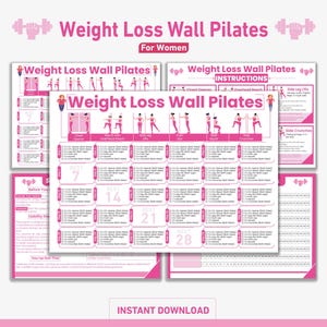 Pilates-oefeningen voor senioren, training zonder apparatuur, pdf-afdrukbaar voor zachte kracht- en houdingsondersteuning, gewichtsverlies