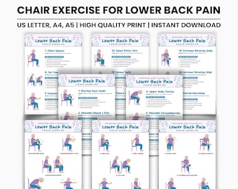 Chair Exercise for Lower Back Pain, Chair Yoga for Seniors, Seated Back Stretches for Back Pain Relief, Mobility Exercises, Flexibility
