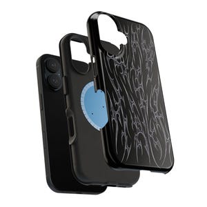 Funda para teléfono MagSafe negra Cyber Sigilism imagen 3