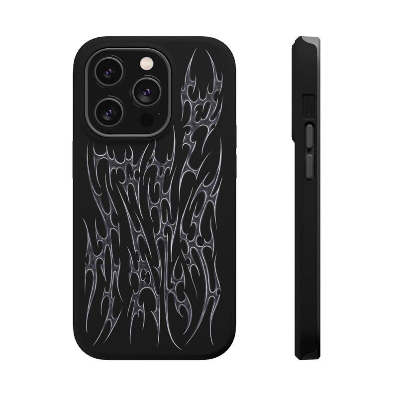 Funda para teléfono MagSafe negra Cyber Sigilism imagen 6