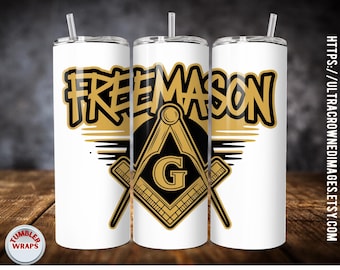 Masonic Tumbler: Freemason PNG Image (Digital Download)