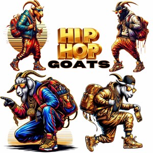 Hip Hop GOAT DTG Shirt Design for Sublimation - Hiphop PNG T-shirt ...