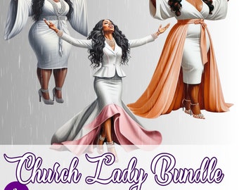 Mother's Day Church Lady Art: African American Images (Digital Download)