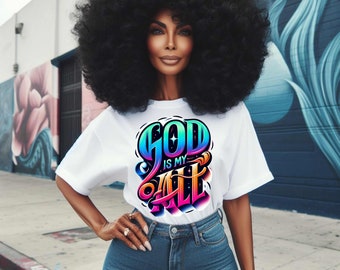 God is my All - Inspirational PNG Image for Journal or T-Shirt