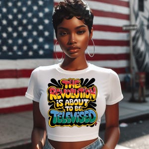 Die Revolution wird im Fernsehen übertragen PNG-Design für die Kultur, fertige T-Shirt-Kunst