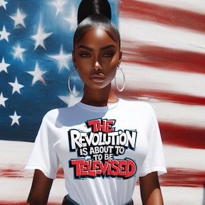Die Revolution wird im Fernsehen übertragen PNG-Design für die Kultur, fertige T-Shirt-Kunst