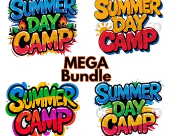 Summer Camp PNG Images: Kids Activity Graphics (Digital Download)