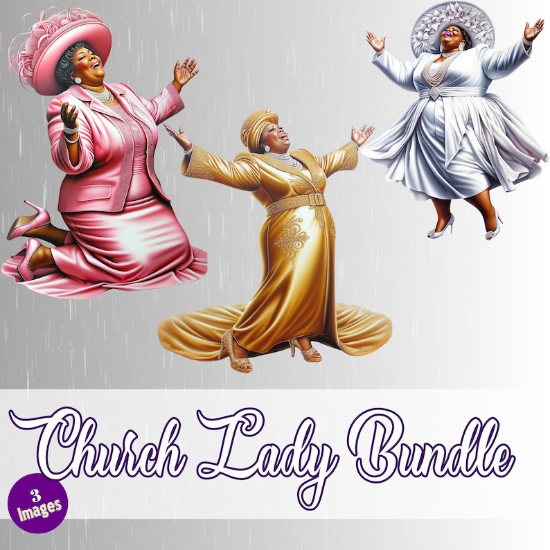 Mother's Day Church Lady Art: African American Images (digital Download ...