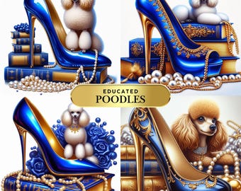Educated Poodle - Design - Digital Download