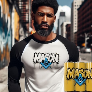 Masons Tumbler and T-shirt Design: Freemason Brotherhood PNG (Digital Download)
