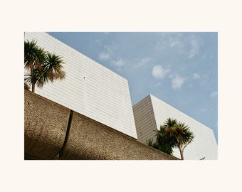 London Barbican art print, brutalist architecture photography, wall decor, 35mm film
